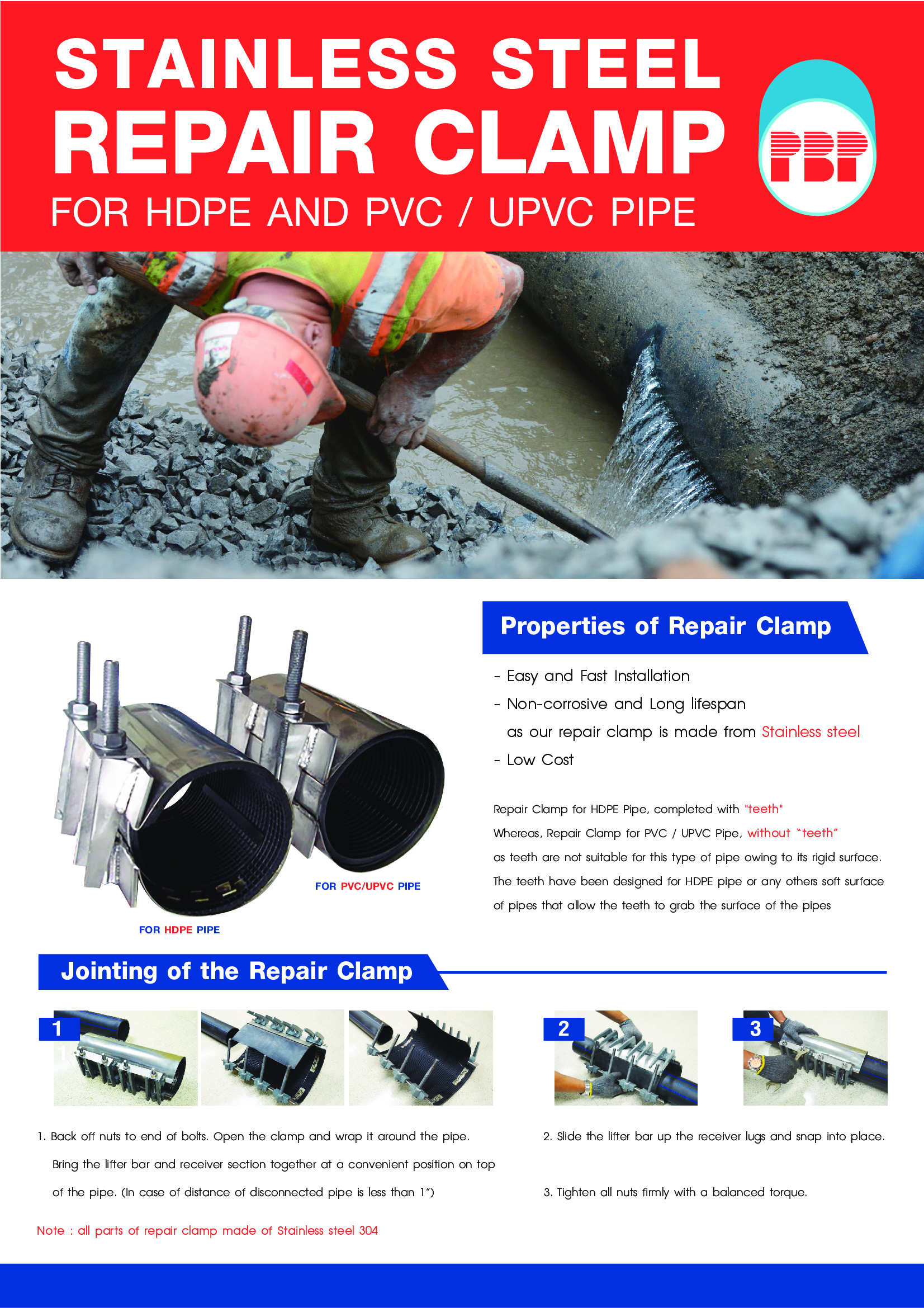 PBP REPAIR CLAMP